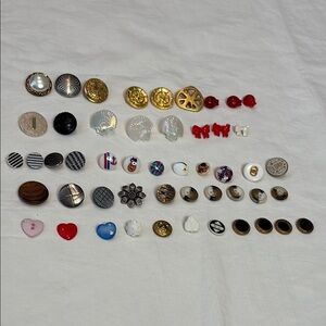 Assorted Decorative Buttons Collection